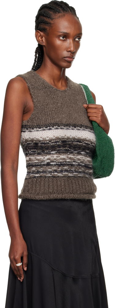 Жилетка OUR LEGACY Pleaser Striped Knitted Vest Многоцветен | W4253PB, 1
