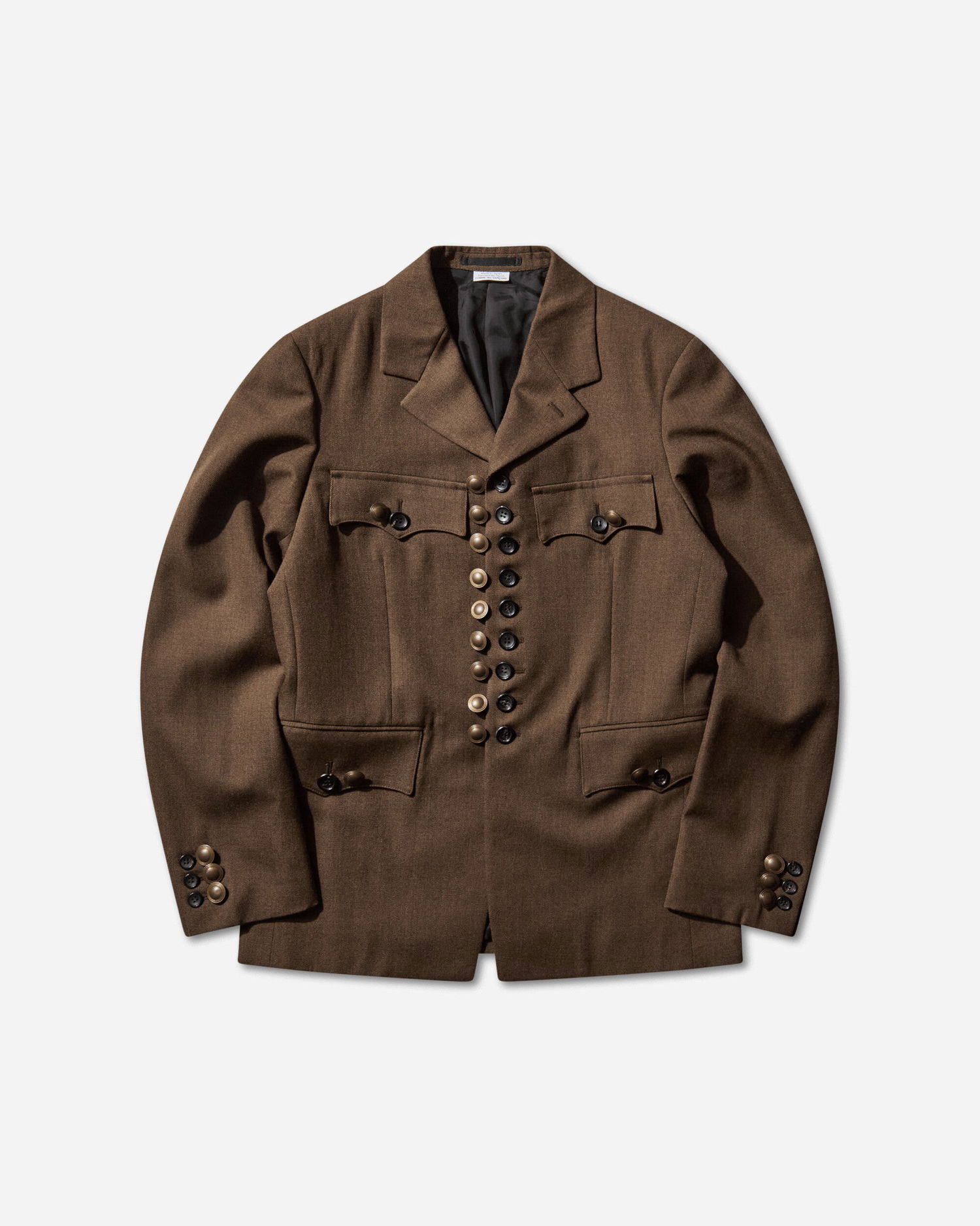 Яке Comme des Garçons Multi-Button Front Wool Blazer Кафяво | PP-J004-W25 1, 1
