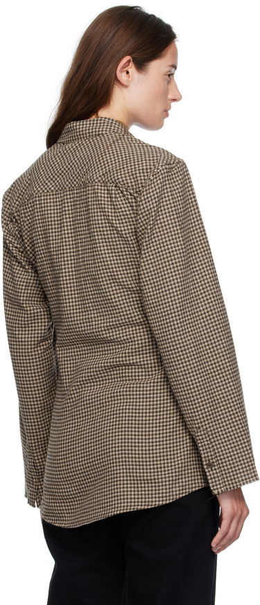 Риза OUR LEGACY Our Legacy Daisy Check Button-Down Shirt Кафяво | W4252DE, 2