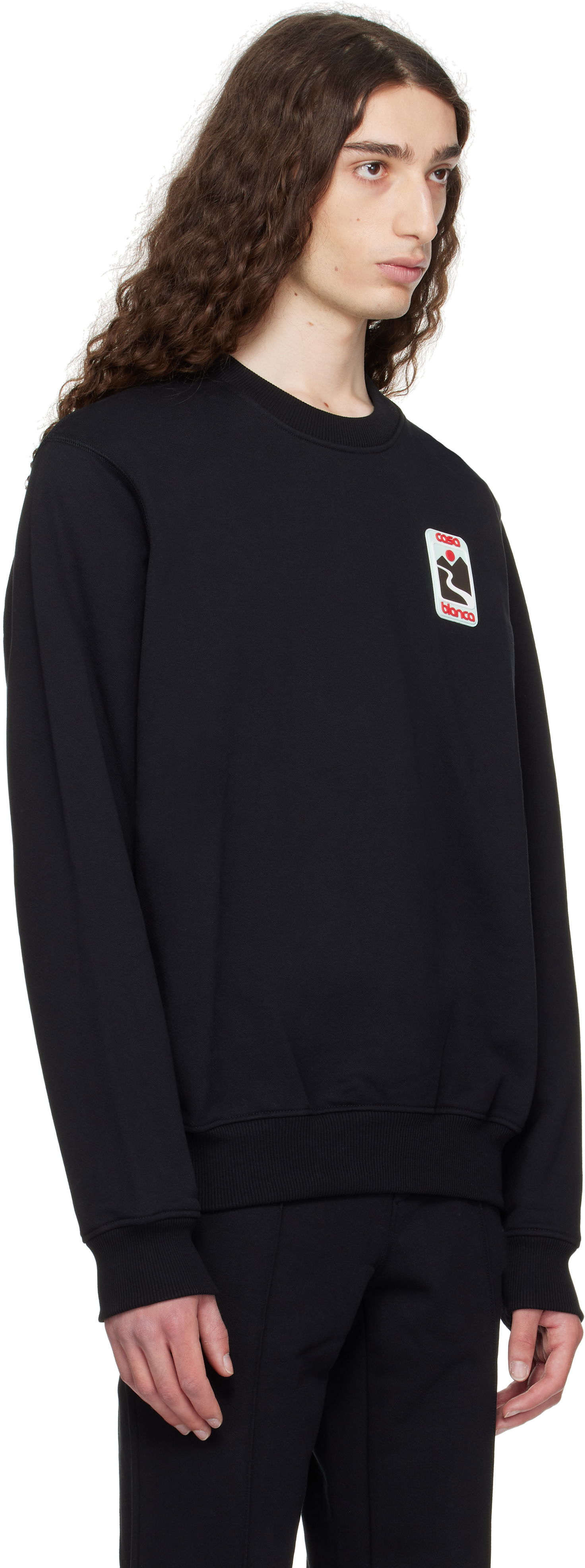 Суитчър Casablanca Casablanca Sunset Valley Sweatshirt Черно | U-MPF25-JTP-293-01, 1