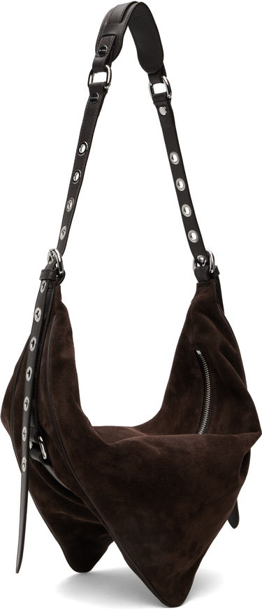 Чанта през рамо BY FAR BY FAR Trayana Suede & Nappa Leather Shoulder Bag Кафяво | MWBSB063MM050BR054PL, 1