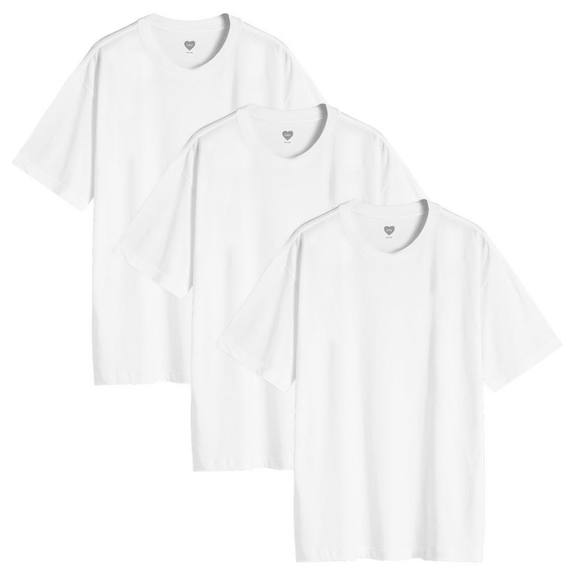 Тениска Human Made 3-Pack T-Shirts Set Бяло | HM28CS048-WH