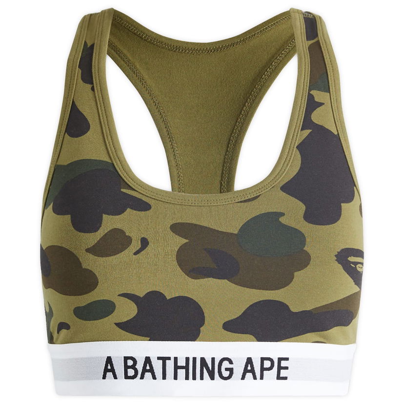 Сутиен BAPE A Bathing Ape 1st Camo Sport Bra Зелено | 001UWK302001L-GRN