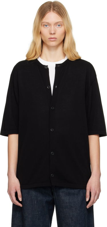 Пуловер LEMAIRE Lemaire Short Sleeve Cardigan Черно | TO1371 LK1041, 0