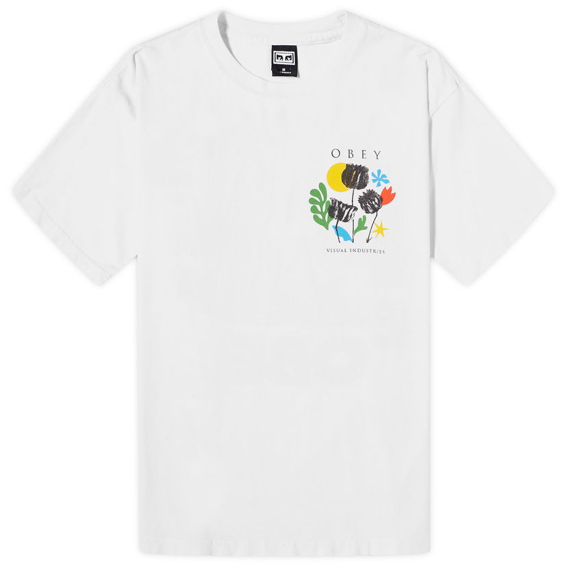 Тениска OBEY Flowers Papers Scissors Сиво | 165263777-WHT