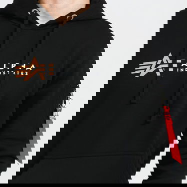 Суитчър Alpha Industries Alpha Label Hoody Черно | 118331 03, 2
