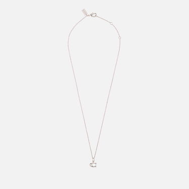 Колие Coach Starter Chain Silver-Tone Pendant Necklace Металик | 37335949RHO030, 1