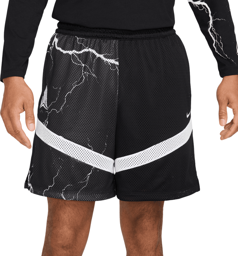 Къси панталони Nike Ja Icon 6in Mesh Basketball Shorts with Lightning Print Черно | hj3889-010