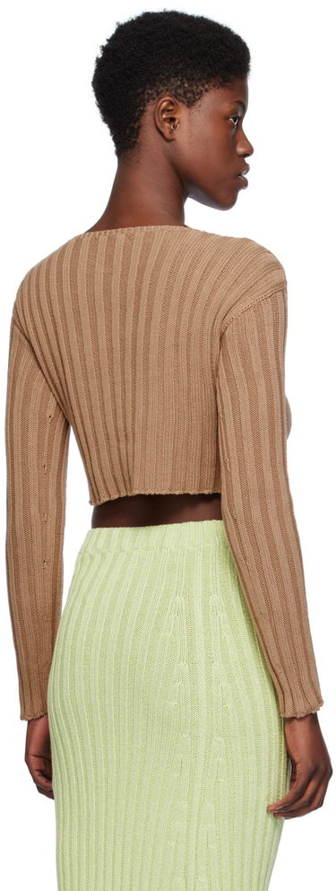 Пуловер Baserange Baserange Macau Knit Top Кафяво | KNMAC-CO-SP24, 2