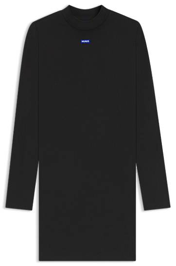 Pокля BOSS Stretch Cotton Bodycon Dress Черно | 50545016