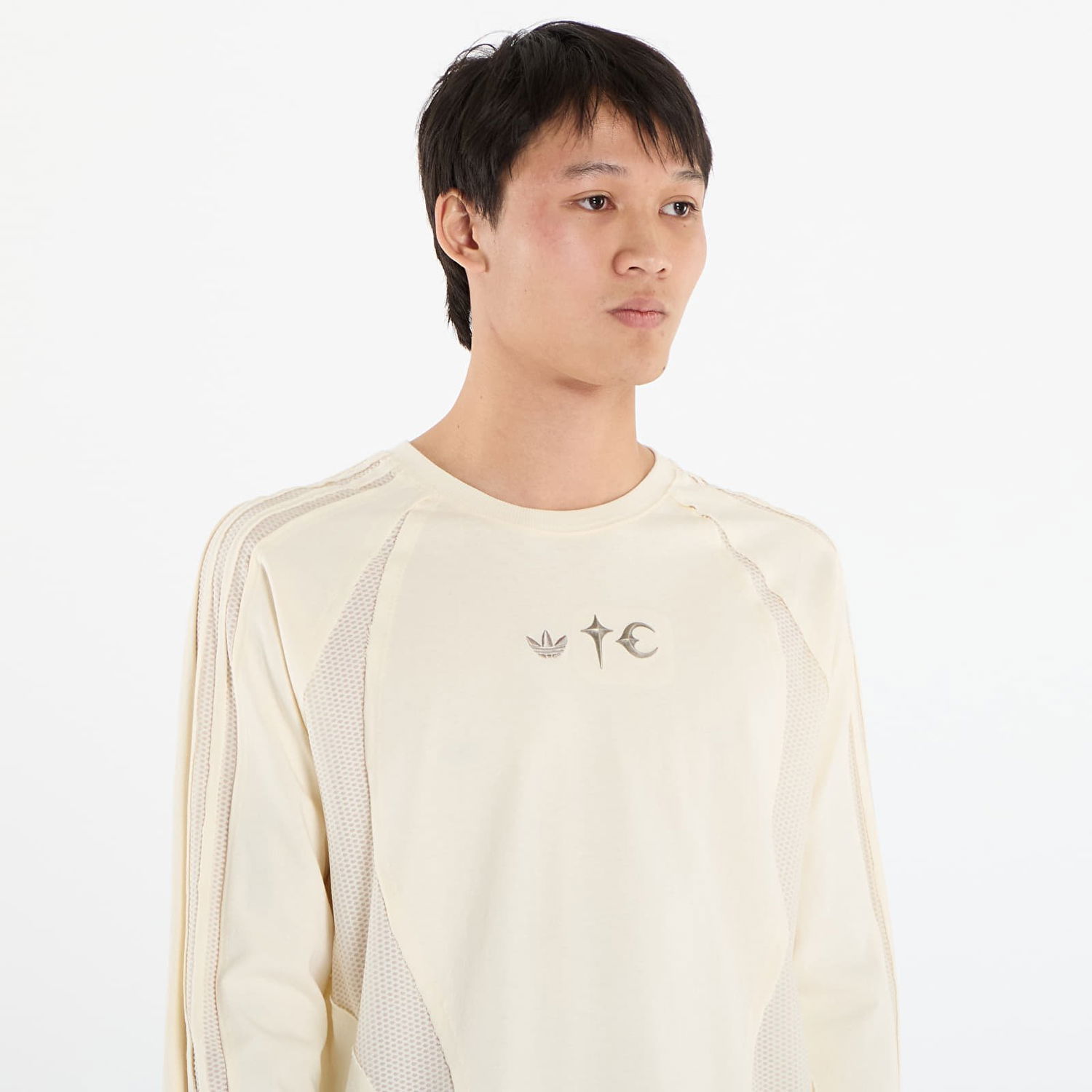 Тениска adidas Originals Thug Club Teamgeist Long Sleeve T-Shirt Бежово | KC2198, 1