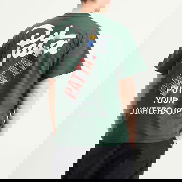 Тениска Patta Patta Lighters T-Shirt, Size X-Small Зелено | POC-AW25-1000-290-0095-201, 3