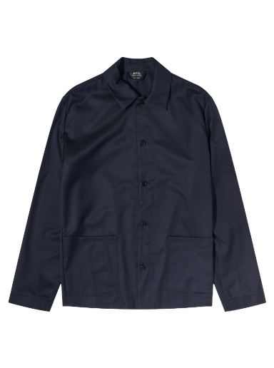 Яке A.P.C. Kerlouan Wool Work Jacket Тъмно синьо | WOAPO-H03053-IAK