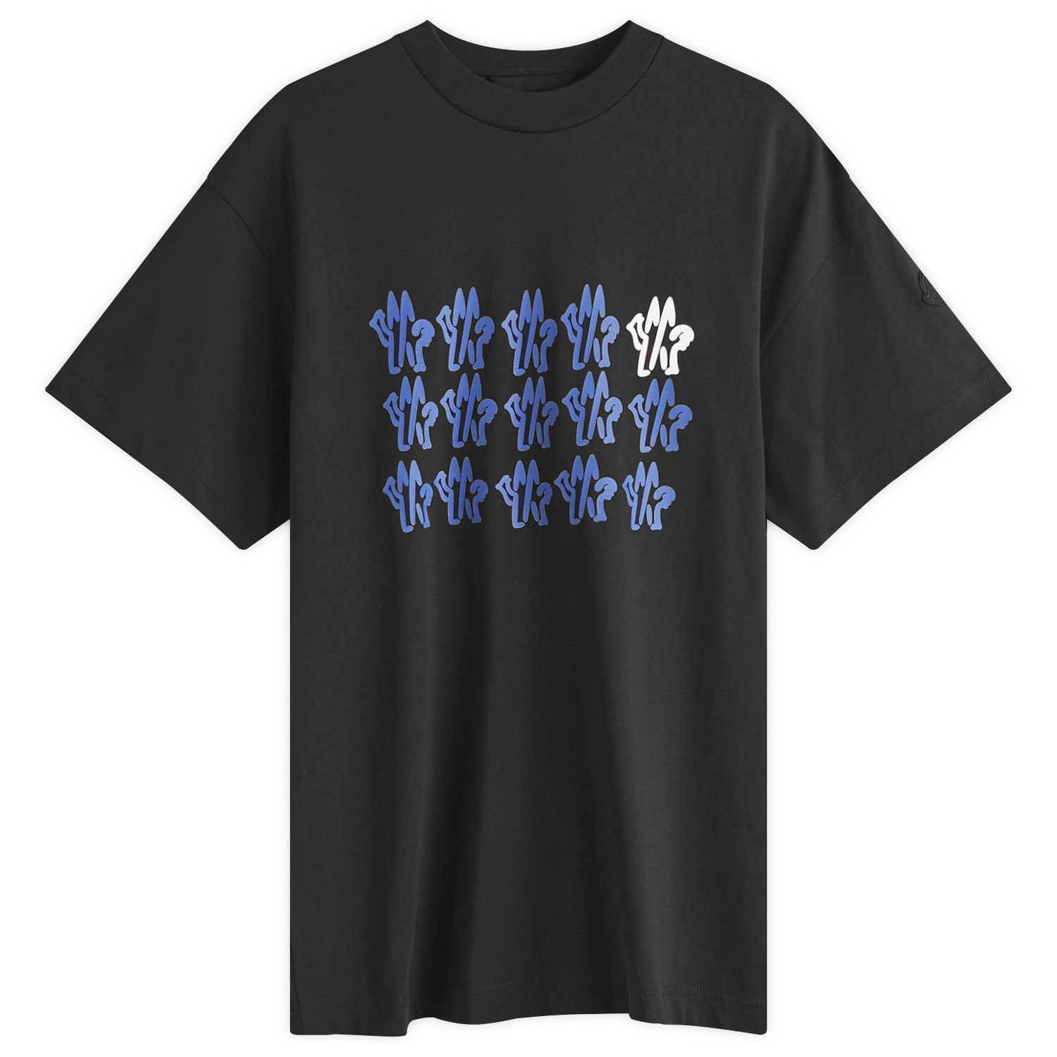 Тениска Moncler Text Logo T-Shirt Черно | 8C000-51-89AJS-998, 0