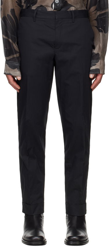 Панталони Dries Van Noten Dries Van Noten Cuffed Trousers Черно | 251-020904-1147, 0
