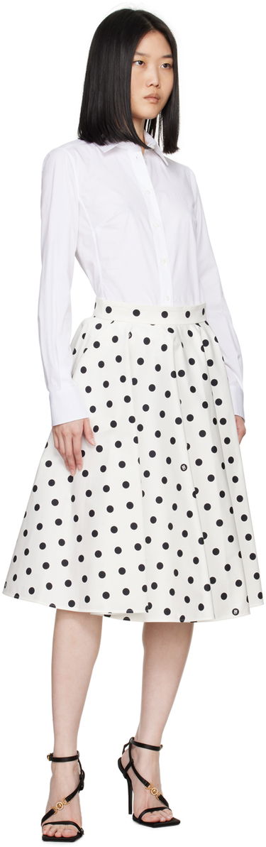 Риза Dolce & Gabbana White Spread Collar Shirt Бяло | F5G19T FUEEE, 4
