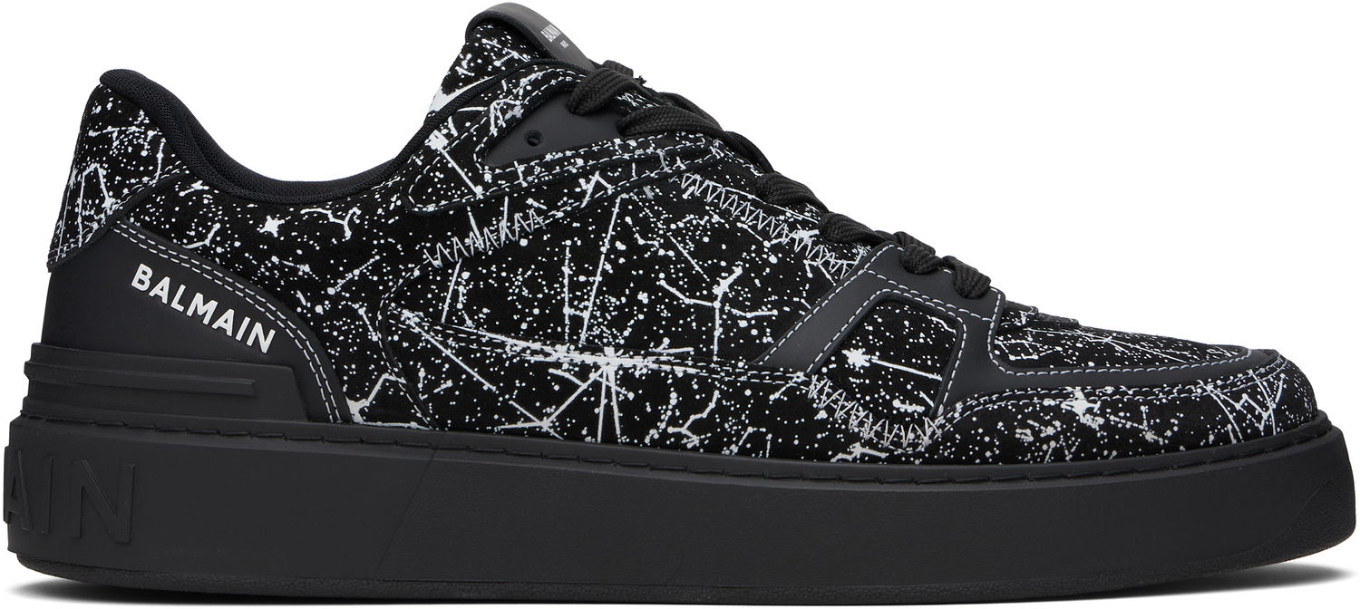 Кецове и обувки Balmain Balmain B-Court Galaxy Print Черно | EM0VI372LSVG, 0