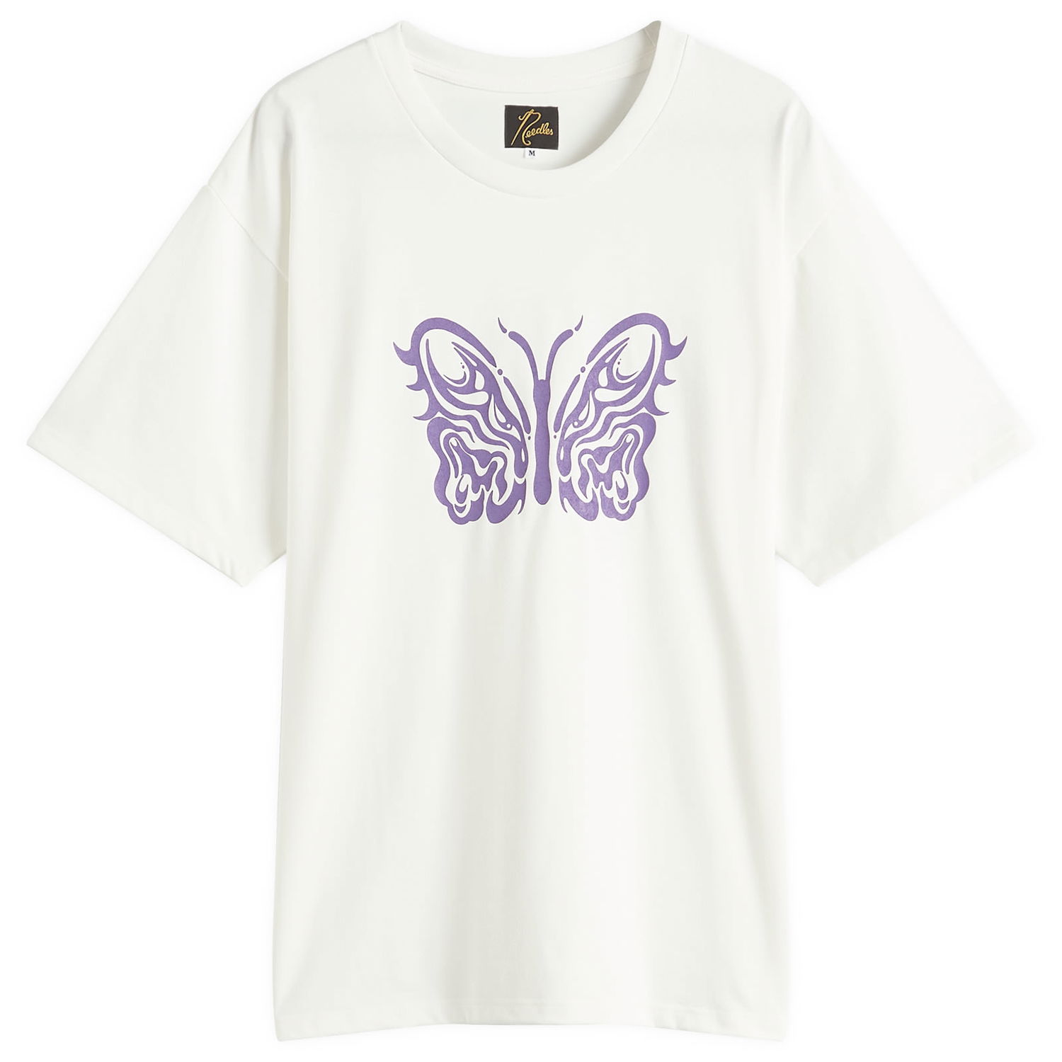Тениска Needles Kae Tanaka Crew Neck T-Shirt with Butterfly Graphic Бяло | QV433-A, 0