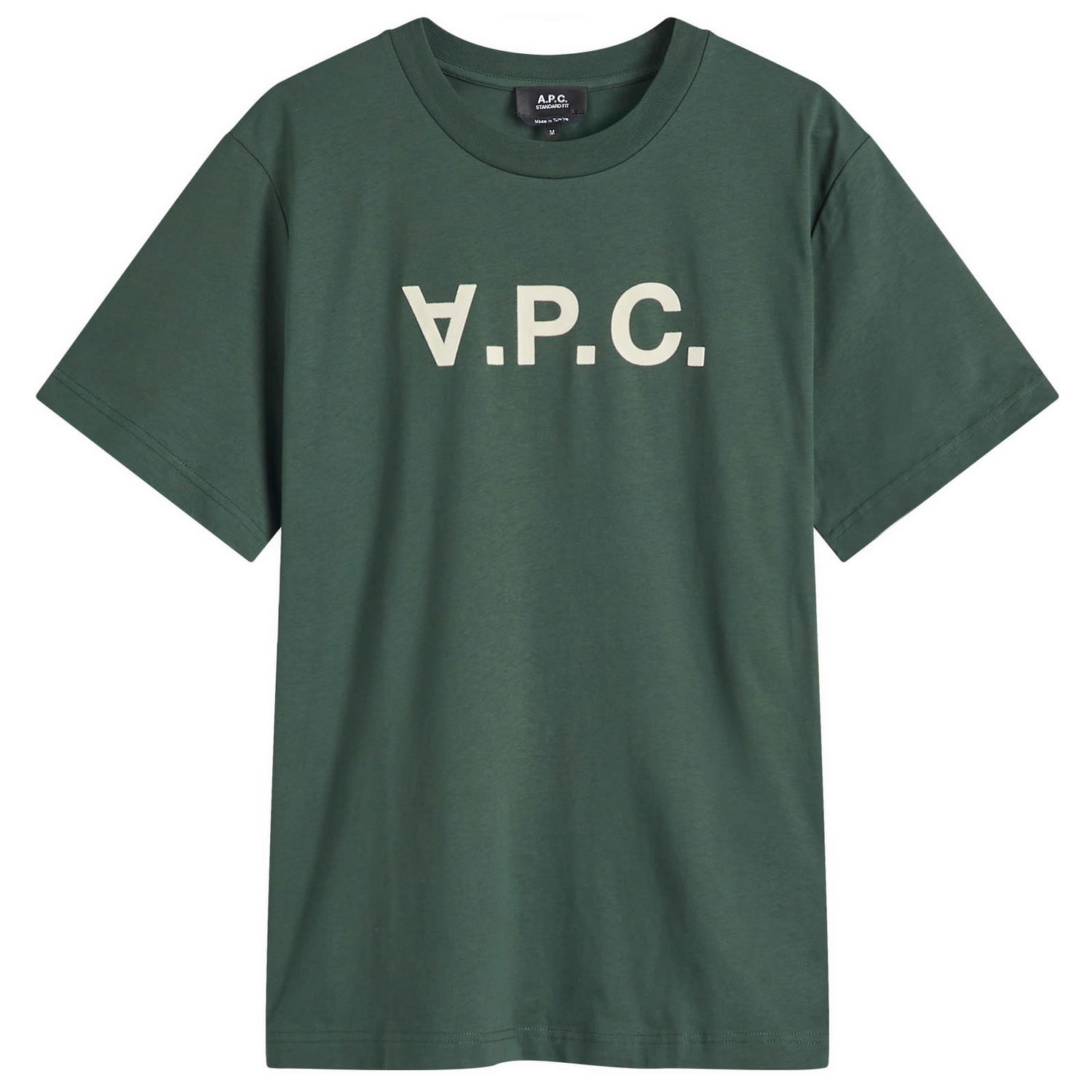 Тениска A.P.C. VPC Logo T-Shirt Dark Green Size Large Зелено | COHBM-M26384-KMA, 0