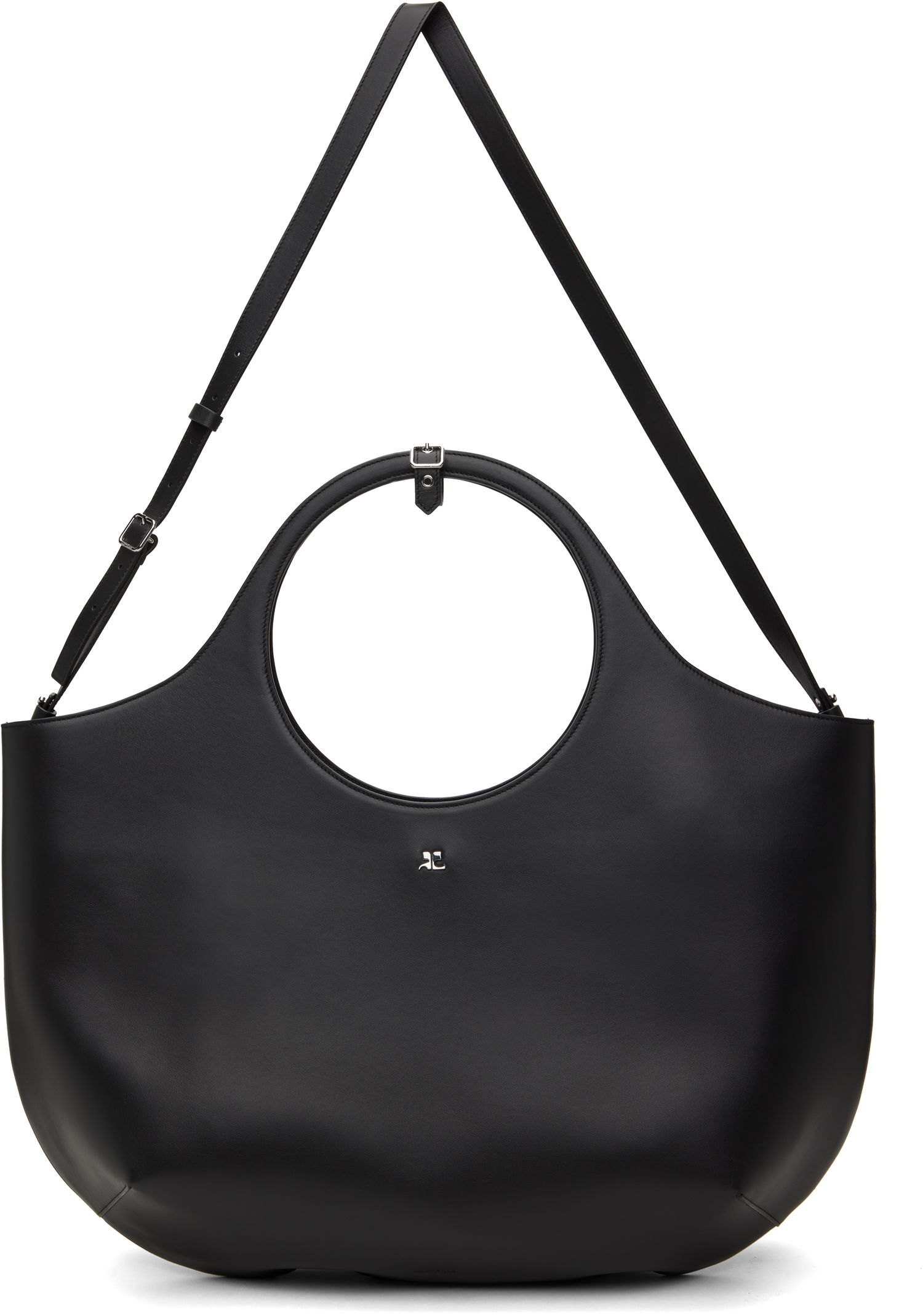 Дамска чанта Courrèges Courrèges Maxi Holy Leather Tote Bag Черно | 424GSA145CR0065, 0