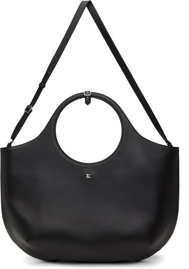 Дамска чанта Courrèges Courrèges Maxi Holy Leather Tote Bag Черно | 424GSA145CR0065, 0