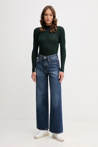 Lacoste Turtleneck Ribbed Sweater, 1