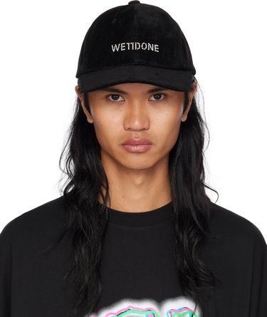 Шапка с козирка We11done Embroidered Logo Denim Cap Черно | WD-AH2-24-401-U-BK, 0