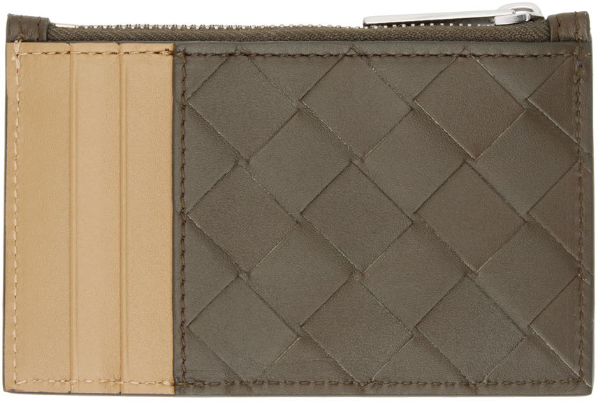 Портфейл Bottega Veneta Zippered Card Holder Кафяво | 755985 VCPQ5 3372, 1