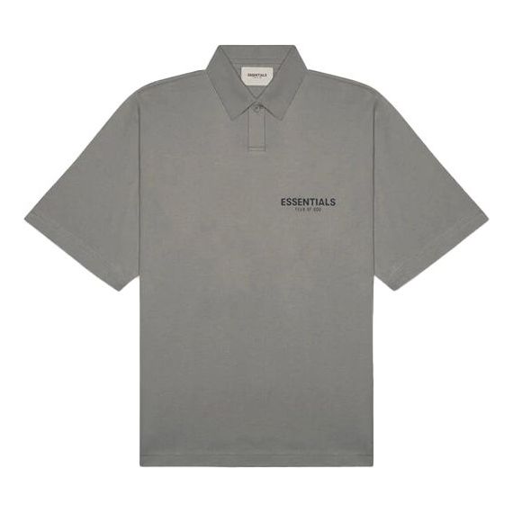 Поло тениска Fear of God Essentials SS20 Polo Shirt Сиво | FOG-SS20-129