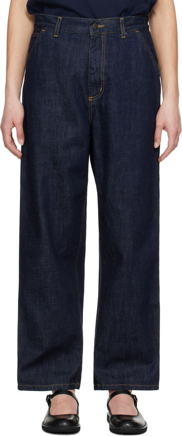 Дънки Carhartt WIP Work In Progress Brandon Single Knee Wide-Leg Jeans Тъмно синьо | I034225 0102, 0