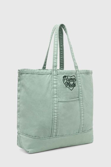 Голяма пазарска чанта Human Made Garment Dyed Tote Bag Зелено | HM27GD037, 1