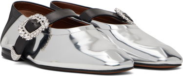Pокля Wales Bonner Wales Bonner Glide Ballerina Flats Металик | WBW43010B, 3