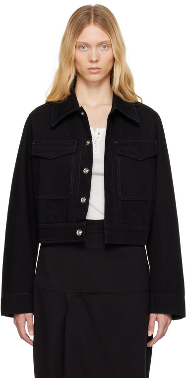 Яке LEMAIRE Lemaire Two Pocket Cropped Denim Jacket Черно | OW1139 LD1031, 0