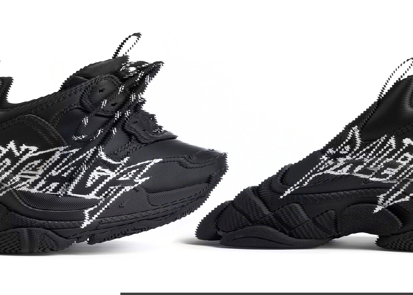 Кецове и обувки Balenciaga Triple S DIY "Metal Artwork Black" Черно | 536737W2FAY1090, 0
