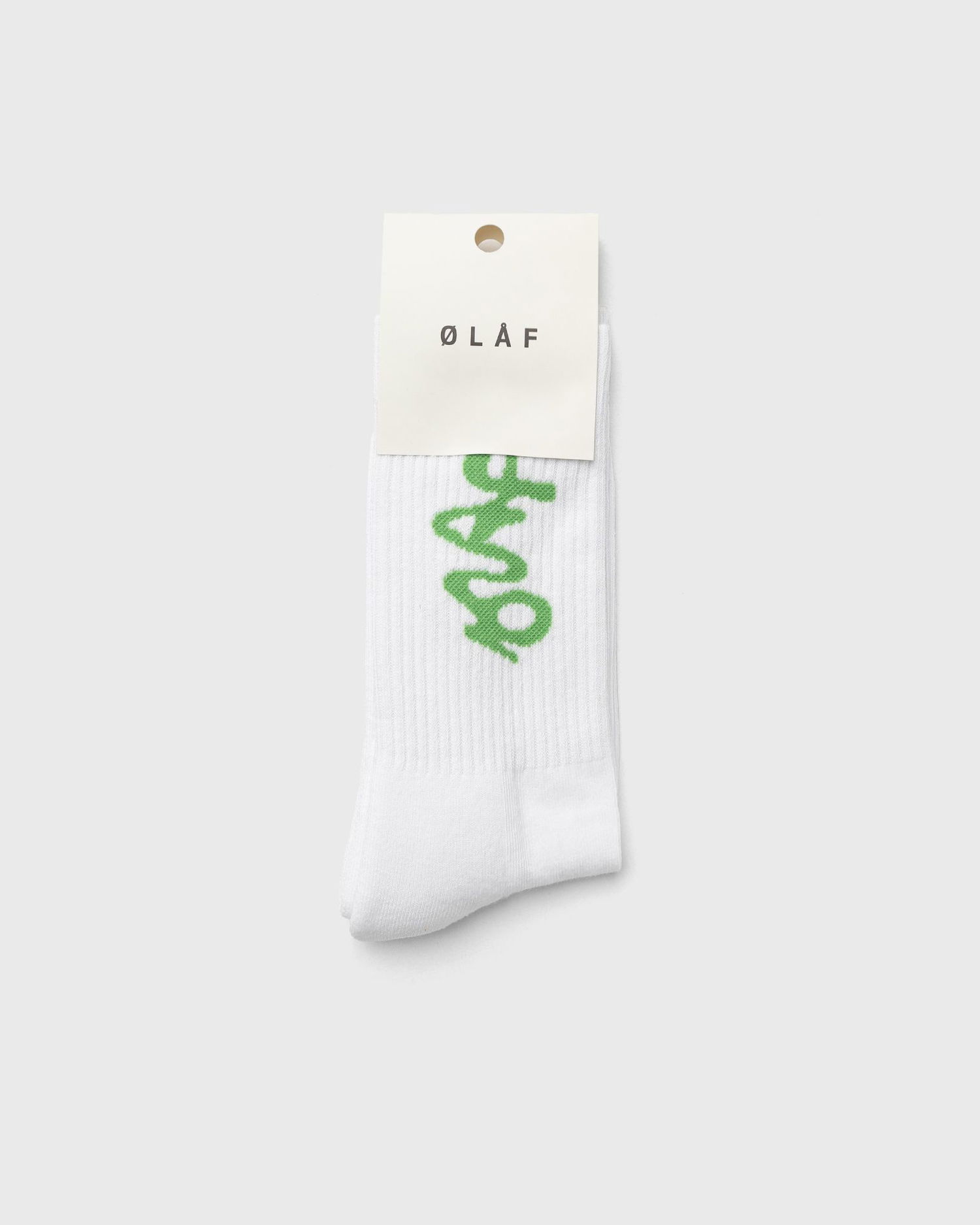 Чорапи ØLÅF Olaf Signature Logo Socks Бяло | A200818-OPTICAL-WHITE, 0