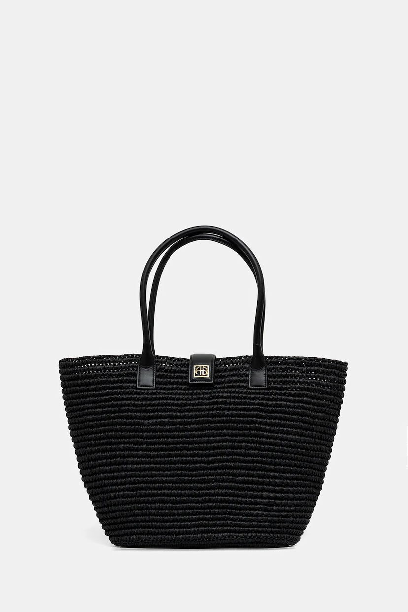 Голяма пазарска чанта Anine Bing Anine Bing Lou Tote Bag Черно | A.13.11223