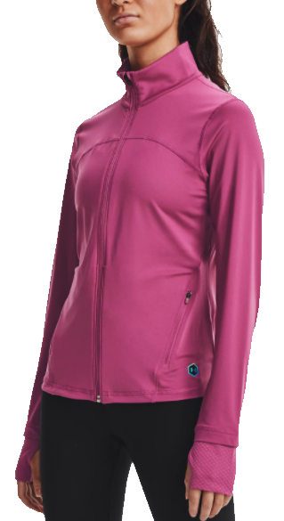 Яке Under Armour RUSH Full-Zip Performance Jacket with Stand-Up Collar and Thumbhole Cuffs Розово | 1359081-678, 0