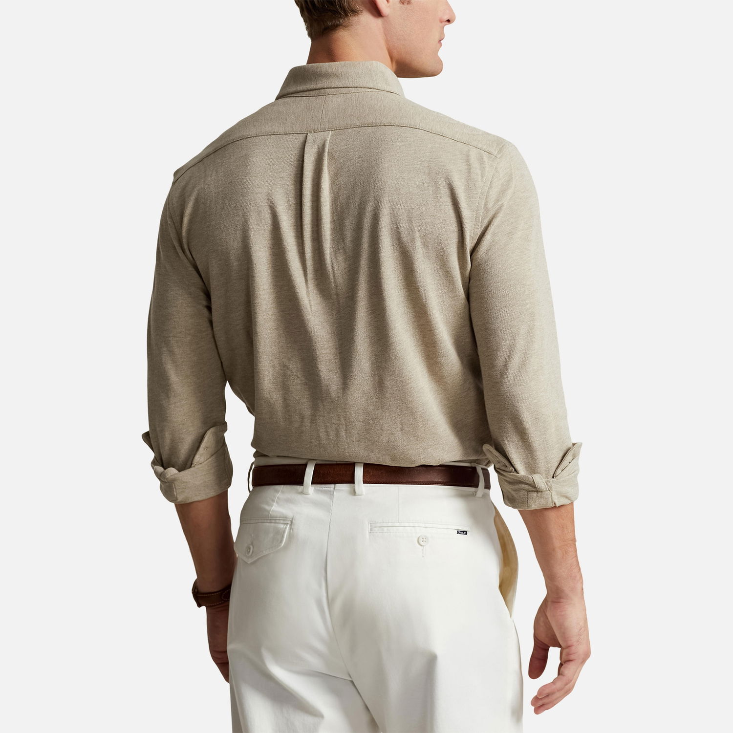 Риза Polo by Ralph Lauren Ralph Lauren Featherweight Pique Shirt Бежово | 710654408119, 1