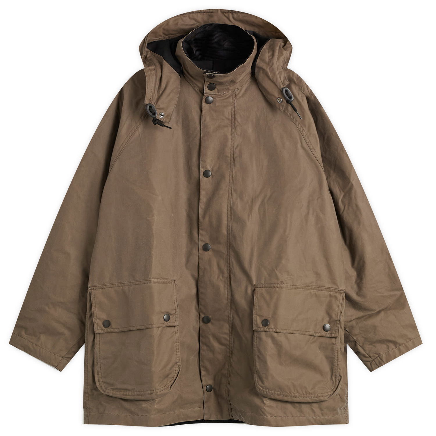 Парка Barbour Margaret Howell Stand Collar Wax Parka Jacket, Size Large Кафяво | MWX2513OL52, 1