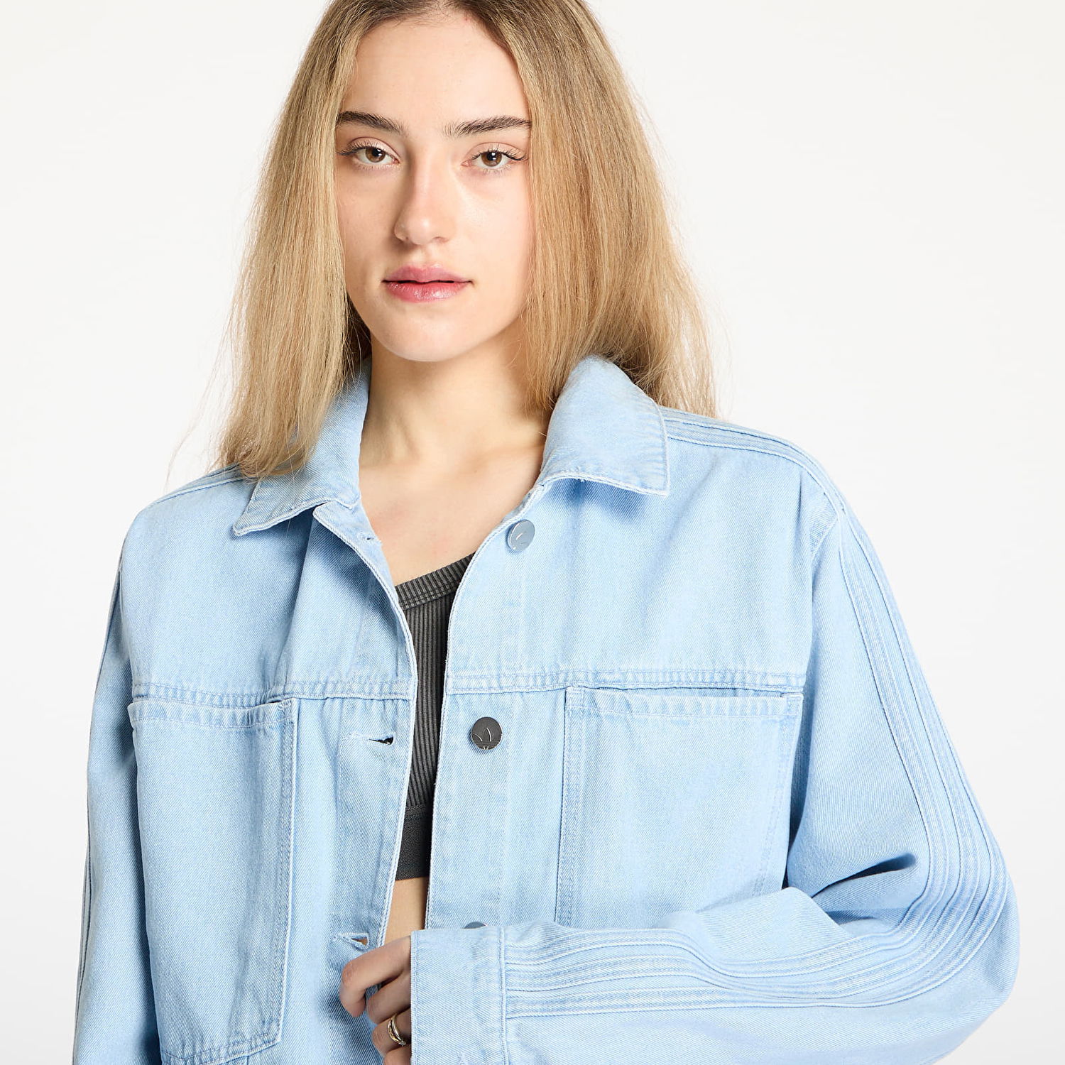 Яке adidas Originals Premium Essentials Denim Jacket Синьо | JD4753, 1