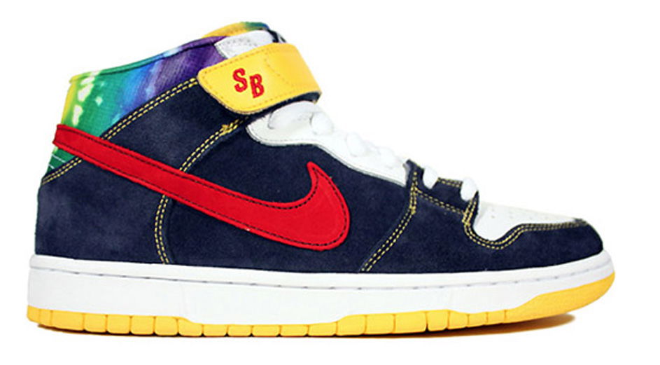 Кецове и обувки Nike SB SB Dunk Mid Tie Dye Тъмно синьо | 314383-461, 0