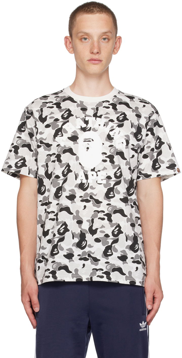 Тениска BAPE ABC Camo College T-Shirt Сиво | 001CSJ801011M, 0