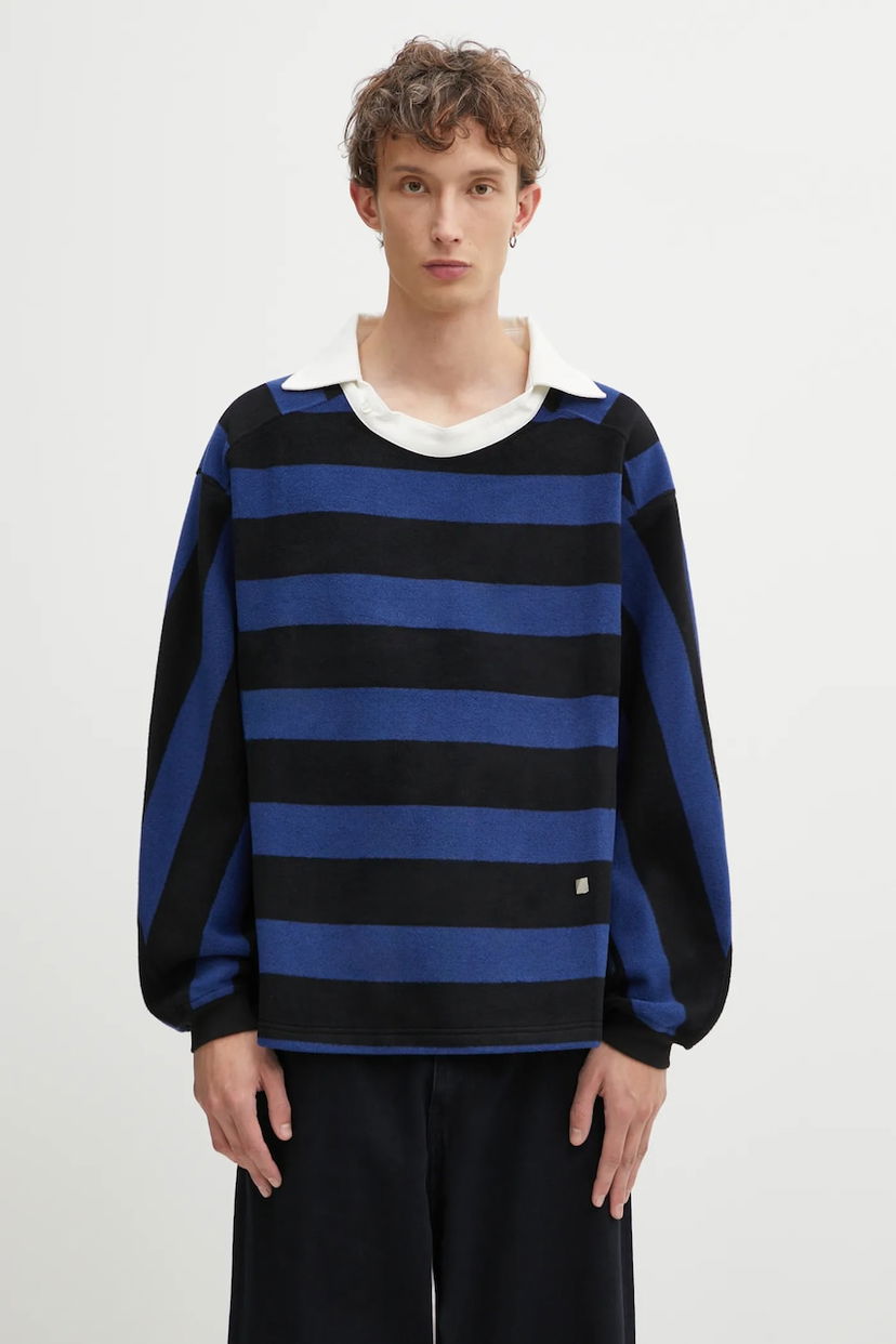 Поло тениска ADER ERROR Long-sleeved Wool-Blend Polo Top Многоцветен | BO01FWPL0101BL