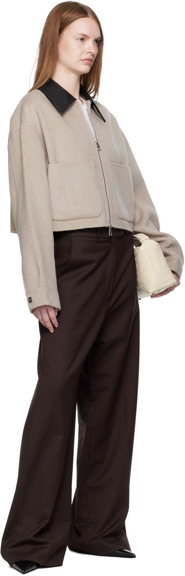 Яке Nanushka Nanushka Phebe Cropped Jacket Бежово | NW25PFJK12392, 3