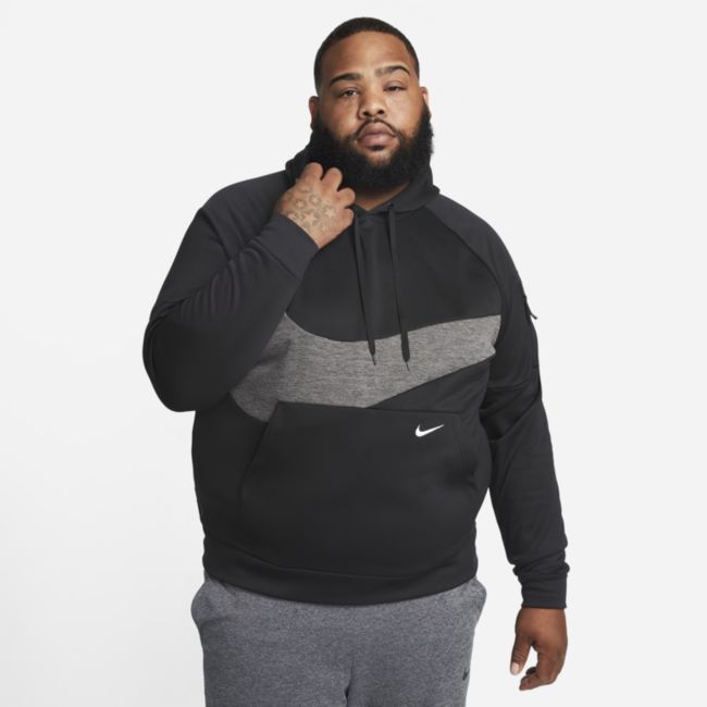 Суитчър Nike Therma-FIT Pullover Fitness Hoodie Черно | DQ5401-010, 1