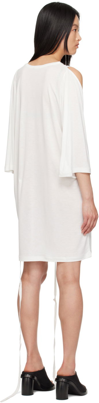 Pокля Ann Demeulemeester Cut-Out Detail Mini Dress Бяло | 2301-W-JTS03-FA297-002, 2