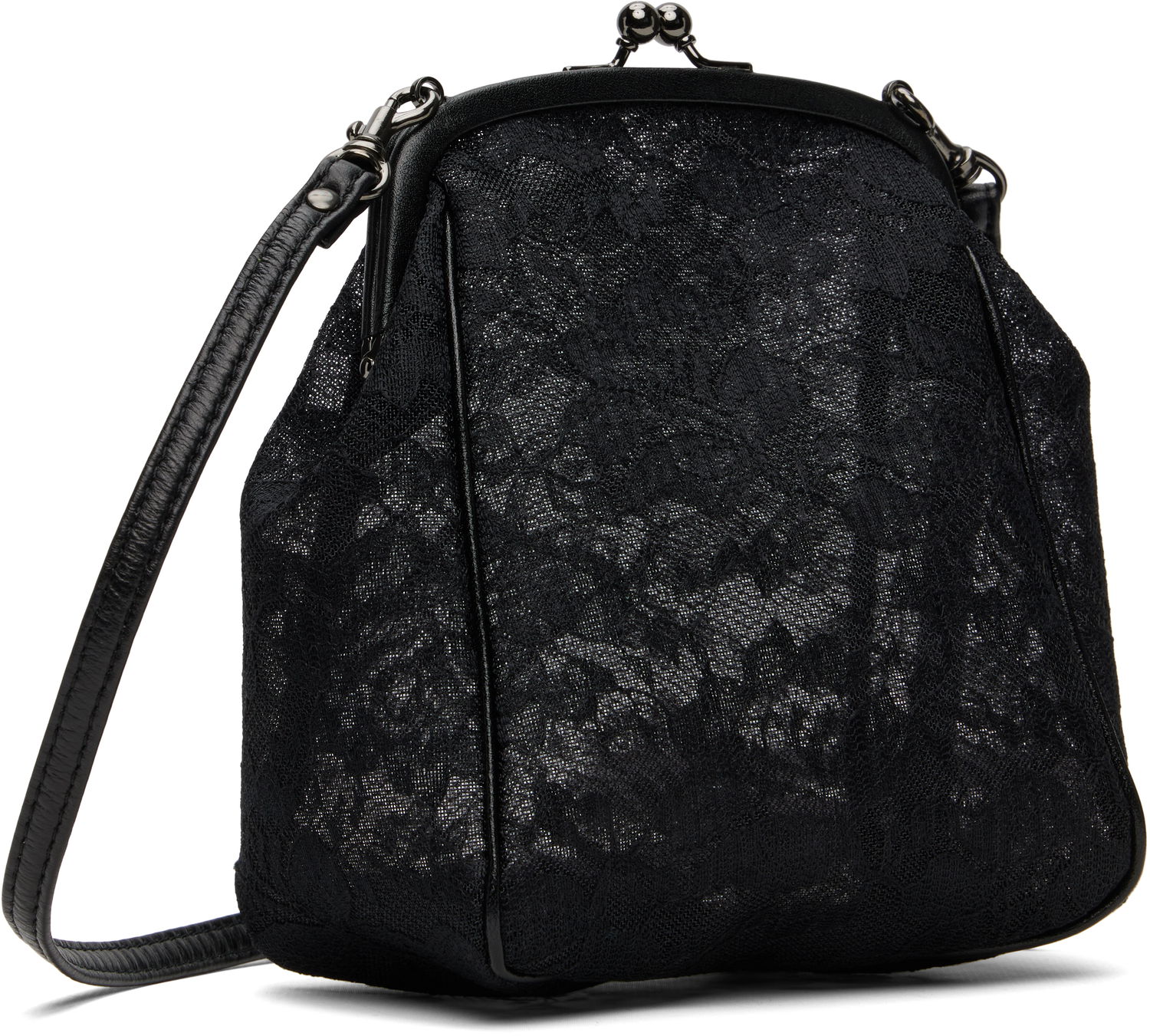 Дамска чанта Yohji Yamamoto Yohji Yamamoto Clasp Pouch Bag Черно | DP-A11-902, 1