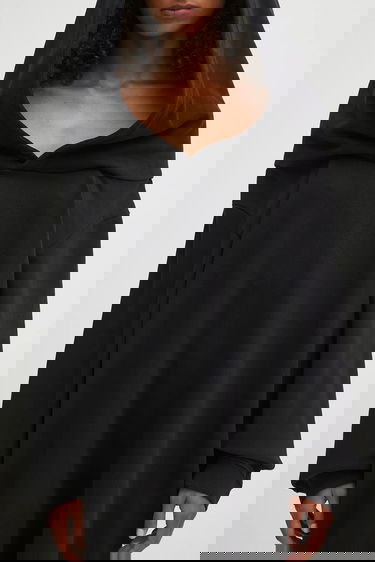 Pокля Maison Margiela MM6 Maison Margiela Hooded Mini Oversize Dress Черно | S52DD0074.M25014.900, 3