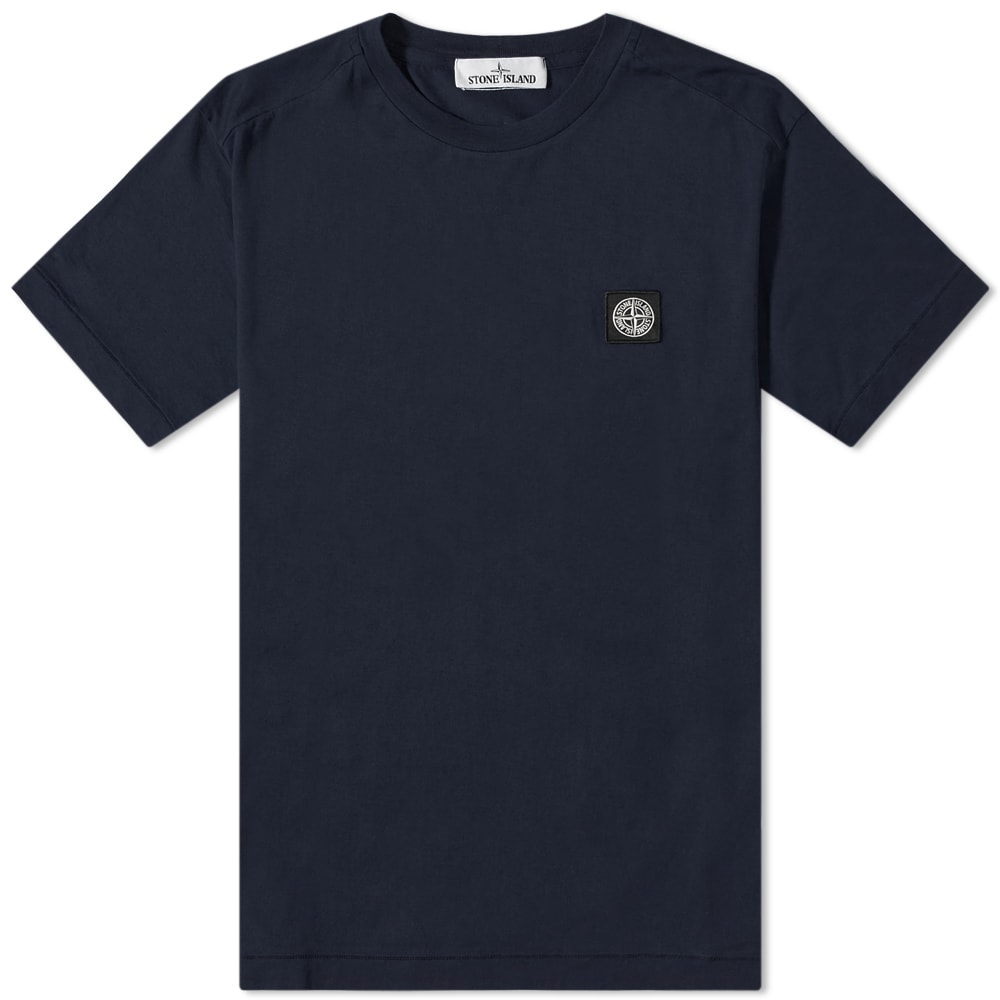 Тениска Stone Island Patch Tee Тъмно синьо | 761524113-V0020, 0