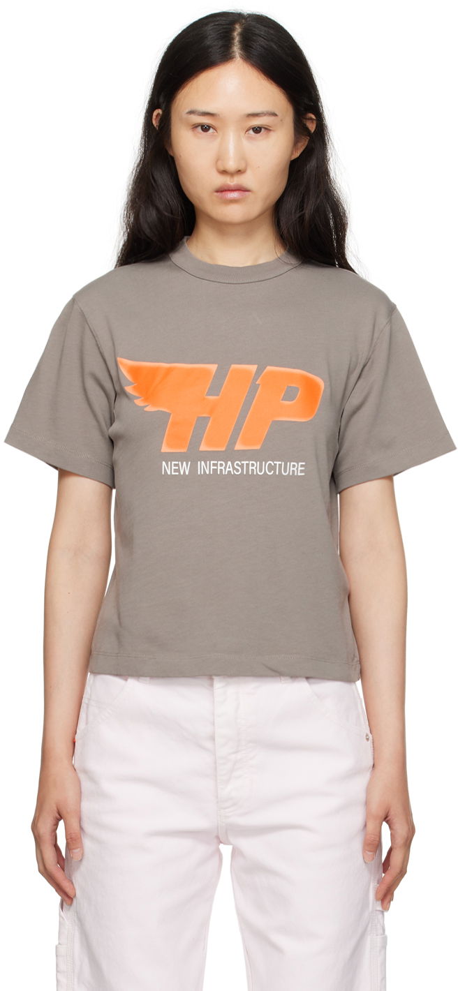 Тениска HERON PRESTON Fly T-Shirt Сиво | HWAA032F23JER0100920, 0